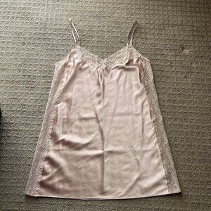 Valerie Stevens Vintage 90s Pink Chemise Slip Sleep Dress Babydoll Intimates